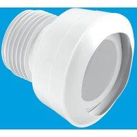 McAlpine MAC-3C 97-107mm Inlet Straight MACFIT WC Connector in White