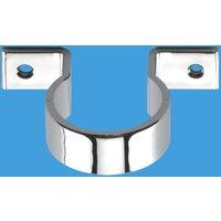McAlpine Chrome Plated on Plastic Pipe Clip 42mm T42-CP in Silver