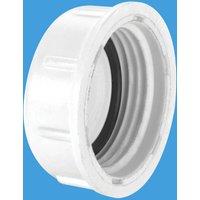 McAlpine NUT-WMVALVE Female Blank Cap in White