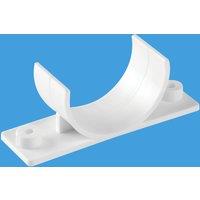 McAlpine T30-CLAMP 1.5" Pipe Clip for Floor Mounted Discharge Pipe Installat in White