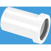 McAlpine T18-ABS 1.5" Straight Connector - Pushfit x Solvent-Weld in White