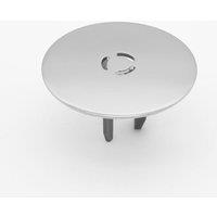 McAlpine ST90MECPBTOP+SUPP Chrome Plated Brass Shower Trap Flange & Suppor in White