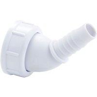 McAlpine 14mm OD Washng Machine Aaptor x 1" BSP in White