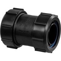 McAlpine Black Multifit Straight Connector 1.25" S28M-BL
