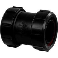 McAlpine Black Multifit Straight Connector 1.50" T28M-BL