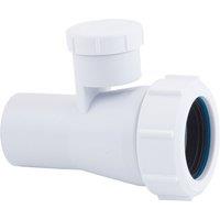 McAlpine 1 1/4" Anti Siphon Adaptor - White