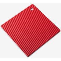 Zeal Silicone Square Hot Mat Trivet 18cm in Red