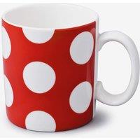 WM Bartleet & Sons Porcelain Spotty 1 Pint Big Mug in Red