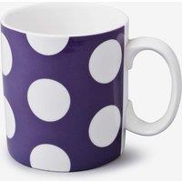 WM Bartleet & Sons Porcelain Spotty 1 Pint Big Mug in Purple