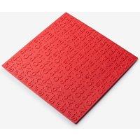 Zeal Silicone Square Hot Mat Trivet Print Design in Red