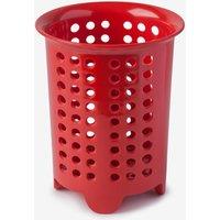 Zeal Melamine Cutlery Drainer Utensil Pot in Red