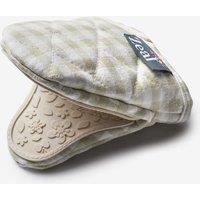 Zeal Silicone Hot Grab Mini Oven Mitt Gingham in Cream