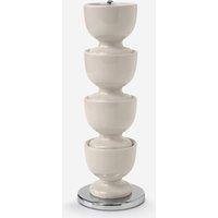 Zeal Stack & Store Egg Cup Set with Chrome Stand in Cream