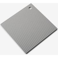 Zeal Silicone Square Hot Mat Trivet 18cm in Light Grey