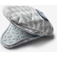 Zeal Silicone Hot Grab Mini Oven Mitt Gingham in Duck Egg Blue