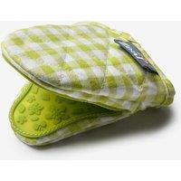 Zeal Silicone Hot Grab Mini Oven Mitt Gingham in Lime