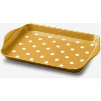 Zeal Melamine Dotty Tray Mini in Mustard