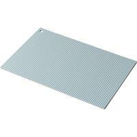Zeal Jumbo Silicone Kitchen Trivet Mat, Rectangular Worktop Protector in Light Blue