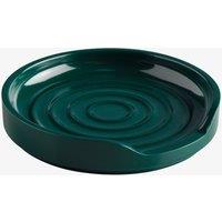 Zeal Melamine Circular Spoon Rest, 12cm in Dark Green