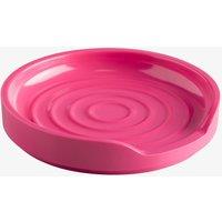 Zeal Melamine Circular Spoon Rest, 12cm in Bright Pink