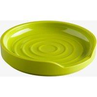 Zeal Melamine Circular Spoon Rest, 12cm in Lime