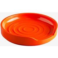 Zeal Melamine Circular Spoon Rest, 12cm in Orange