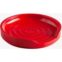 Zeal Melamine Circular Spoon Rest, 12cm in Red