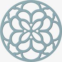 Zeal Silicone Heritage Circular Hot Mat Trivet, 20cm in Duck Egg Blue