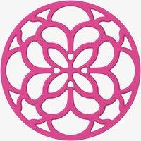 Zeal Silicone Heritage Circular Hot Mat Trivet, 20cm in Bright Pink