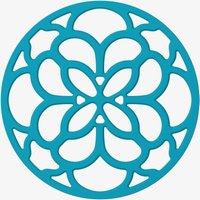 Zeal Silicone Heritage Circular Hot Mat Trivet, 20cm in Aqua