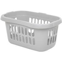 Wham Laundry Basket Storage Plastic Clothes Large 60L Washing Hamper Tidy Organiser in Grey