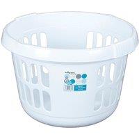 Wham Round Laundry Basket Ice White 50L