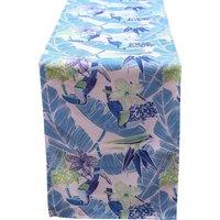 Luxury Living Toucan Water Repellant Table Runner in Teal