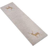 Luxury Living Christmas Felt runner 35cm x 120cm in Light Beige | Size: 35 cm x 120 cm