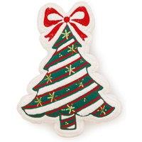 Luxury Living Christmas Tree Cushion - Festive Embroidered Soft Filled Decor Pillow | Size: 50 cm x 35 cm