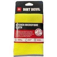 DIRT DEVIL Kitchen High Quality Microfibre Cloth 30 x 30cm in Yellow | Size: 30 x 30 cm