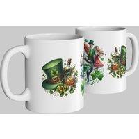 Simply Stunning Mugs Handcrafted Irish Dance-Themed Ceramic Mug in White