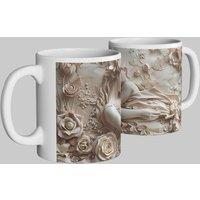 Simply Stunning Mugs Exquisite Ceramic Mug - 3D Embossed Mother & Child Design