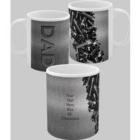Simply Stunning Mugs Best Dad Handcrafted Personalised Ceramic Mug Perfect Gift for Father in White
