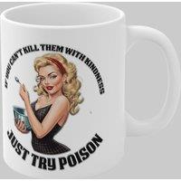 Simply Stunning Mugs Funny 'Just Try Poison' Handcrafted Ceramic Mug in White