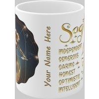 Simply Stunning Mugs Zodiac Ceramic Mug Sagittarius - Archer - Handcrafted Elegance for Every Star Sign in White