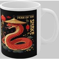 Simply Stunning Mugs Striking Year of the Snake 2025 Mug - A Unique Lunar New Year Gift in White