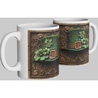 Simply Stunning Mugs Celtic Charm St. Patrick's Day Mug - Lucky Leprechaun Hat in White