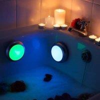 Nova Lighting Spa Colour Changing LED Lights Set of 2 in White