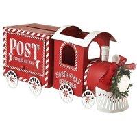 Garden Greatness North Pole Metal Post Express Train in Red | Size: 1 Pack