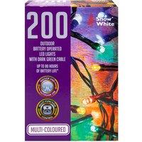 VFM e-Store 200 Outdoor LED Christmas Lights Battery Operated Coloured