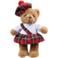 VFM e-Store Tam O Shanter Tartan Bear 24cm, Soft Toy, Cuddly