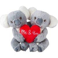 VFM e-Store Valentines Koala Sloth Soft Toy 20cm x 18cm in Grey | Size: 20 cm x 18 cm