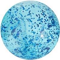 VFM e-Store Pink Confetti 20" Beach Ball Inflatable Glitter Toy Wild 'n Wet in Blue