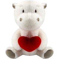 VFM e-Store Bear Soft Toy Cream Polar Plush With Red Love Heart in Natural